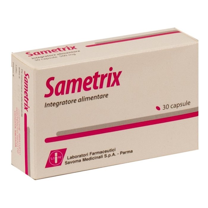 Savoma Medicinali Capelli Sani Sametrix Integratore Alimentare 30 Capsule Savoma Medicinali Capelli Sani Sametrix Integratore Alimentare 30 Capsule