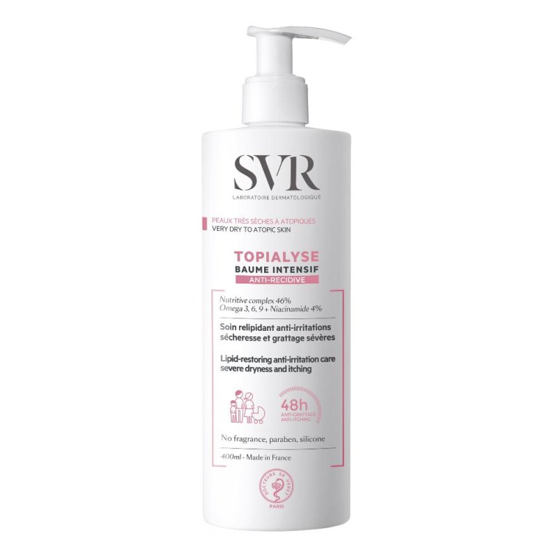 SVR Topialyse Baume Intensif Trattamento Lenitivo Pelli Irritabili 400 ml