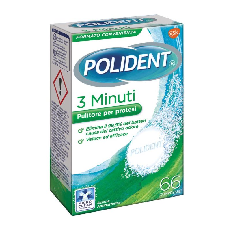 Polident 3 Minuti 66 Compresse
