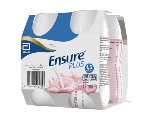 Ensure Plus Gusto Fragola Strawberry 4 X 200 ml