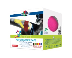 Master-Aid Performance Tape Cerotto Elastico Adesivo Taping Rosa 5cm x 5m
