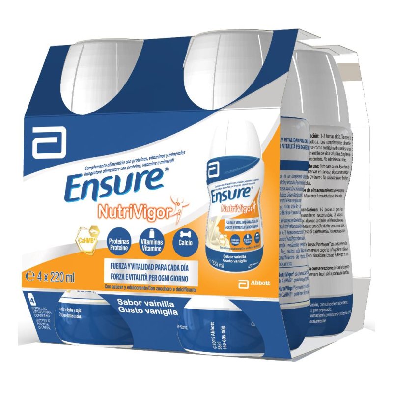Abbott Ensure Nutrivigor Vaniglia 4 X 220 Ml Abbott Ensure Nutrivigor Vaniglia 4 X 220 Ml
