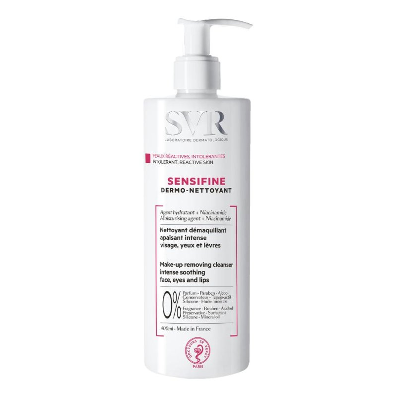 SVR Sensifine - Dermo-Nettoyant Latte Detergente Viso Occhi Labbra 400 ml SVR Sensifine - Dermo-Nettoyant Latte Detergente Viso Occhi Labbra 400 ml