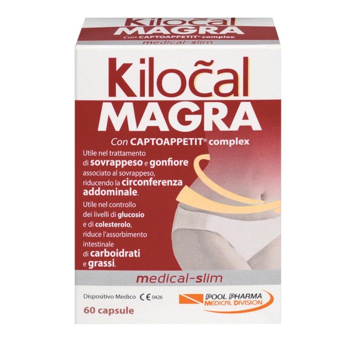 Kilocal Magra 60 Capsule con Captoappetit complex per perdita peso Kilocal Magra 60 Capsule con Captoappetit complex per perdita peso
