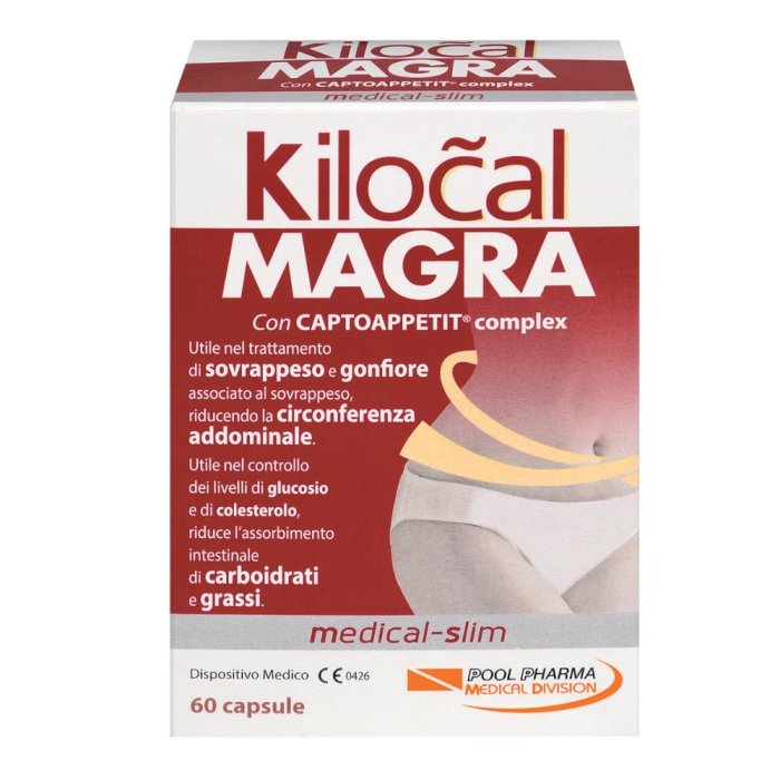 Kilocal Magra 60 Capsule con Captoappetit complex per perdita peso Kilocal Magra 60 Capsule con Captoappetit complex per perdita peso