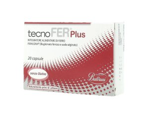 Tecnofer Plus Integratore di Ferro 20 Capsule | Supporto per Carenza di Ferro, Stanchezza e Affaticamento