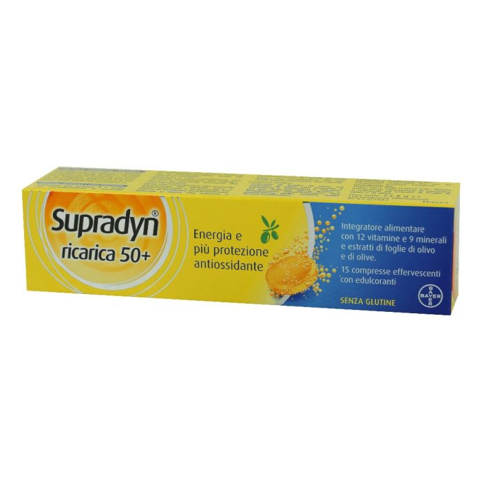 Supradyn Ricarica 50+ Integratore Alimentare 15 Compresse Effervescenti Supradyn Ricarica 50+ Integratore Alimentare 15 Compresse Effervescenti