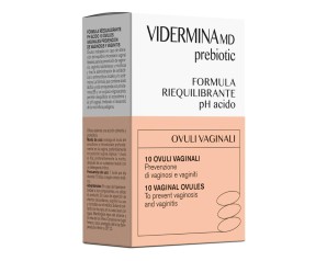 Vidermina Ovuli Vaginali Prebiotic Idrantanti e Lenitivi 10 Ovuli