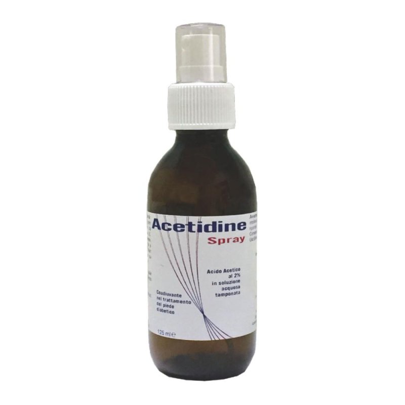 Acetidine Spray Orale Acido Acetico Trattamento Gola e Mucosa Orale