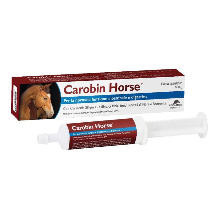 Carobin Horse siringa 100 g - mangime complementare in pasta per cavalli Carobin Horse siringa 100 g - mangime complementare in pasta per cavalli