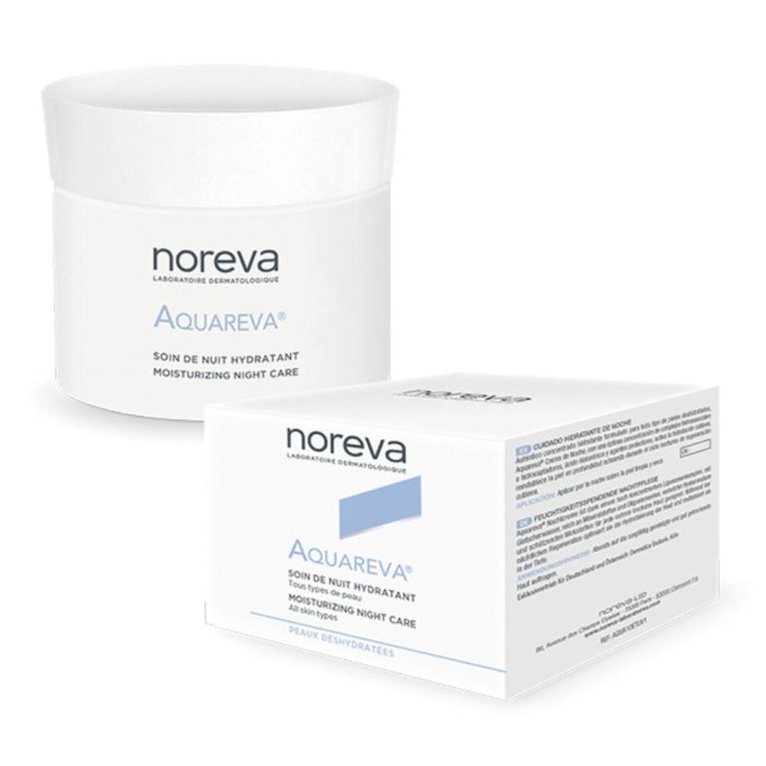 Aquareva crema notte idratante intensa - crema viso nutriente per pelli secche e disidratate