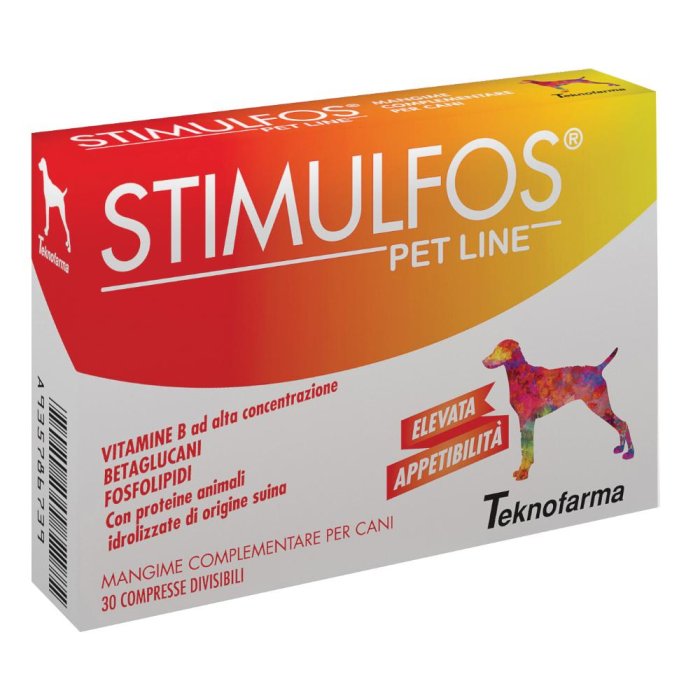 Teknofarma  Animali Domestici Stimulfos Pet Line Cani Mangime 30 Compresse