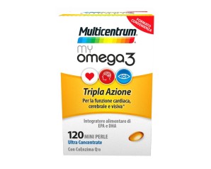 Multicentrum  Colesterolo Trigliceridi My Omega3 Integratore 120 Mini Perle