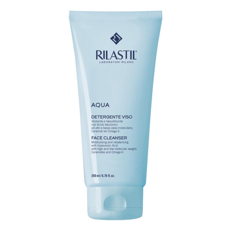 Rilastil Aqua Detergente Viso Idratante con Acido Ialuronico 200 ml Rilastil Aqua Detergente Viso Idratante con Acido Ialuronico 200 ml