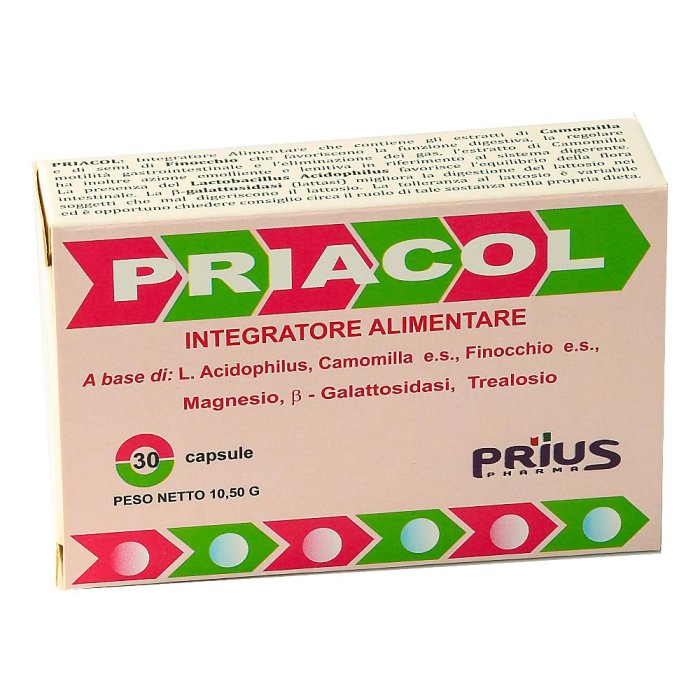 Prius Pharma Priacol 30 Capsule Due Blister Da 15 Capsule Prius Pharma Priacol 30 Capsule Due Blister Da 15 Capsule