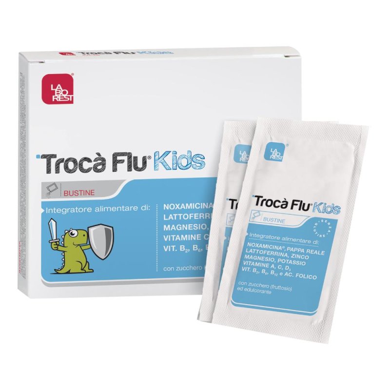 Laborest Trocà Flu Kids Integratore Alimentare 10 Bustine Laborest Trocà Flu Kids Integratore Alimentare 10 Bustine