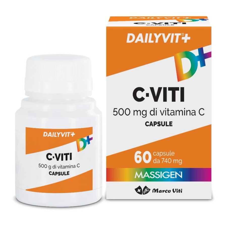 Marco Viti Farmaceutici Dailyvit+ C Viti 500mg Di Vitamina C 60 Capsule