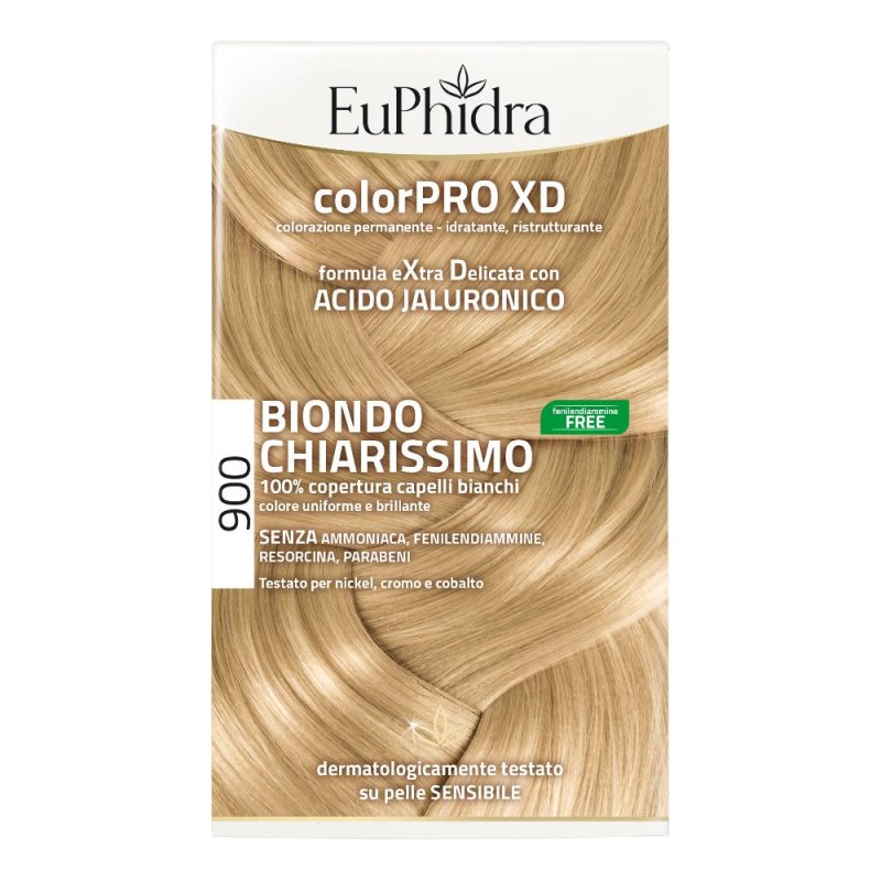 EuPhidra ColorPRO XD Colorazione Extra-Delixata 900 Biondo Chiarissimo EuPhidra ColorPRO XD Colorazione Extra-Delixata 900 Biondo Chiarissimo