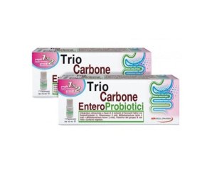 Trio Carbone EnteroProbiotici 7 flaconcini per benessere intestinale e flora batterica - Pool Pharma Srl