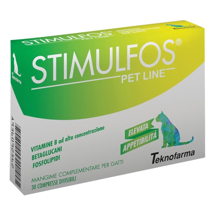 Teknofarma  Animali Domestici Stimulfos Pet Line Gatti Mangime 30 Compresse