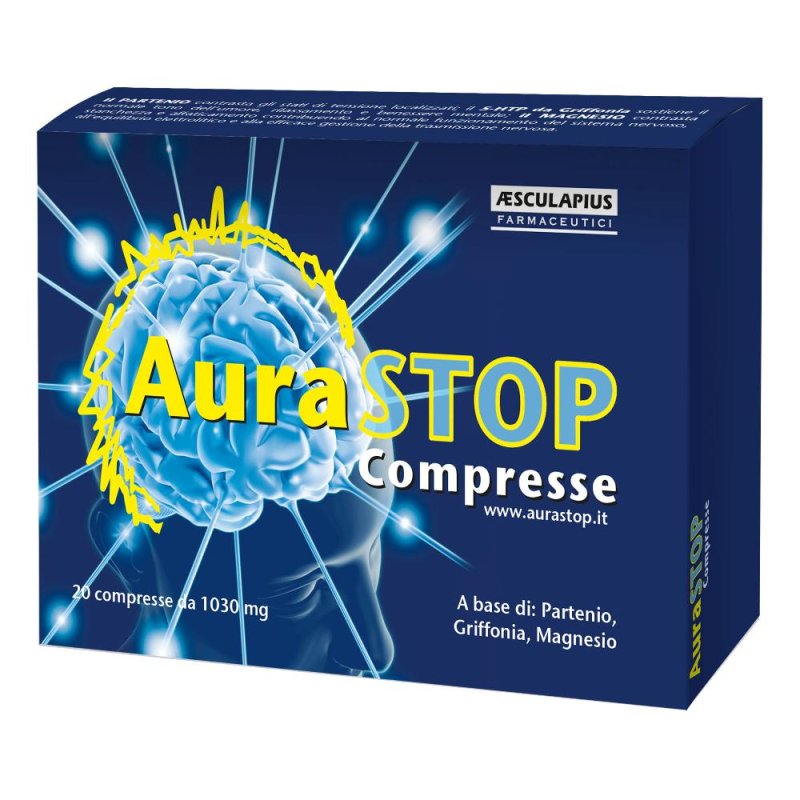 Aurastop Integratore Alimentare Mal Di Testa 20 Compresse Aurastop Integratore Alimentare Mal Di Testa 20 Compresse
