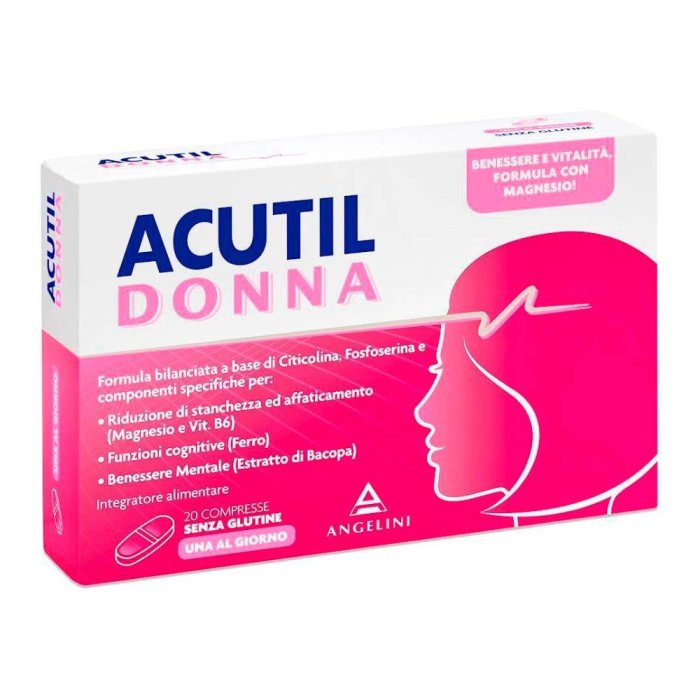 Acutil Donna Integratore Alimentare 20 Compresse Acutil Donna Integratore Alimentare 20 Compresse