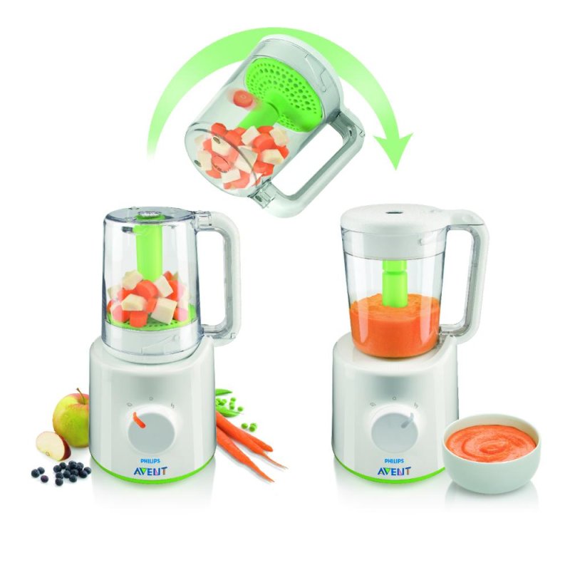 Avent EasyPappa 2 in 1 Cuoce A Vapore e Frulla Avent EasyPappa 2 in 1 Cuoce A Vapore e Frulla