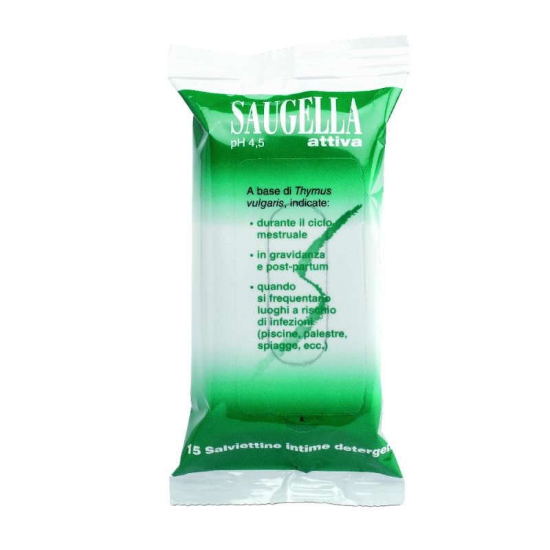 Meda Pharma Saugella Attiva Salviettine 15 Bustine Meda Pharma Saugella Attiva Salviettine 15 Bustine