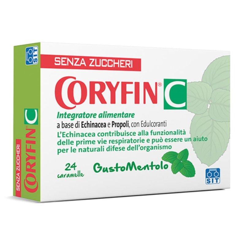 Coryfin C Mentolo 24 Caramelle 48 g Senza Zucchero Coryfin C Mentolo 24 Caramelle 48 g Senza Zucchero