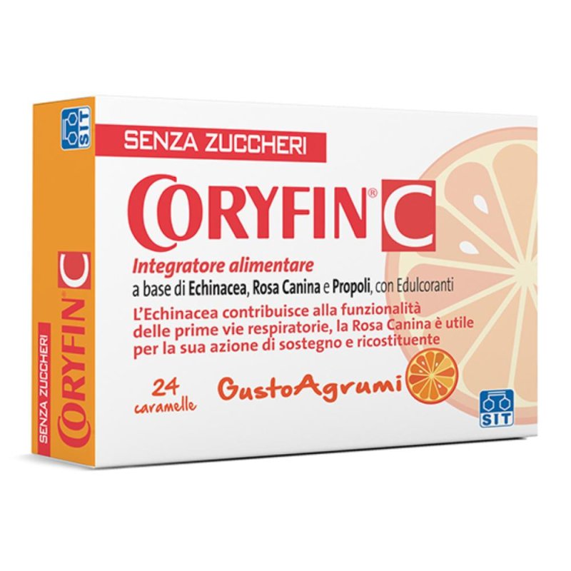 Coryfin C Gusto Agrumi 24 Caramelle 48 g Senza Zucchero