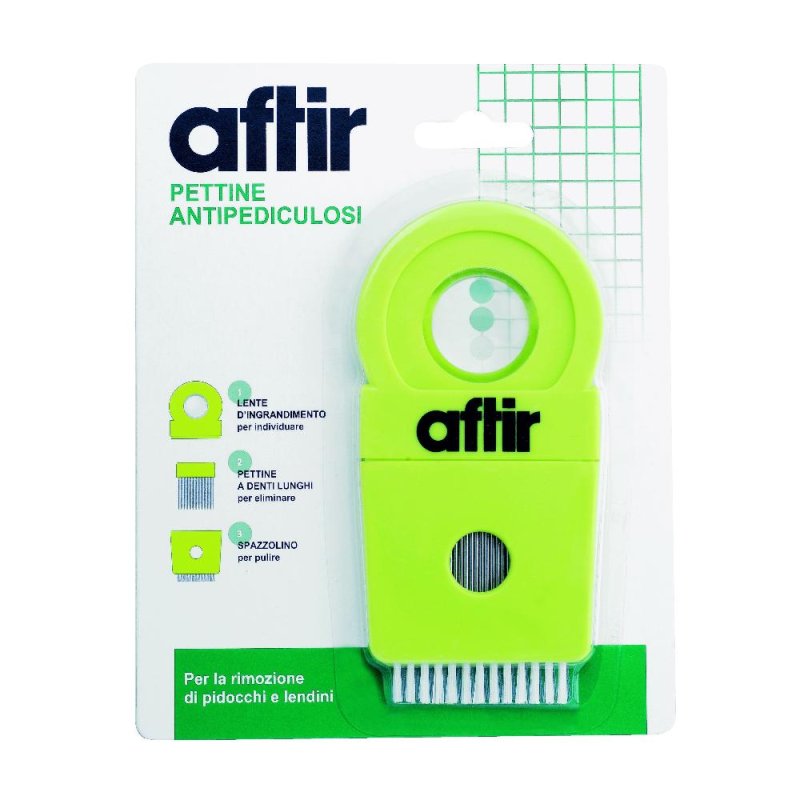 Aftir Pettine Antiparassitario Anti-Pediculosi Rimuove Pidocchi e Lendini