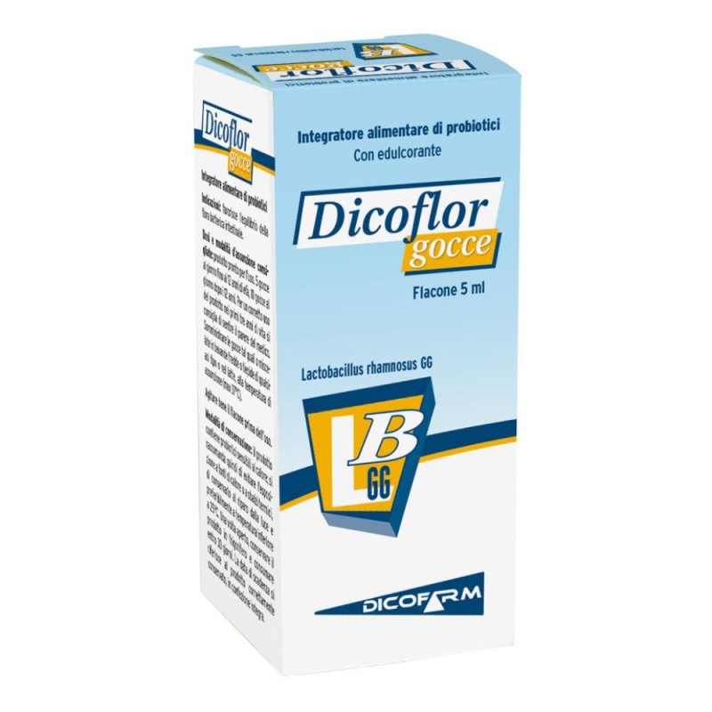 Dicoflor Gocce 0-1 Integratore Alimentare Fermenti Lattici per Bambini Gocce 5 ml Dicoflor Gocce 0-1 Integratore Alimentare Fermenti Lattici per Bambini Gocce 5 ml