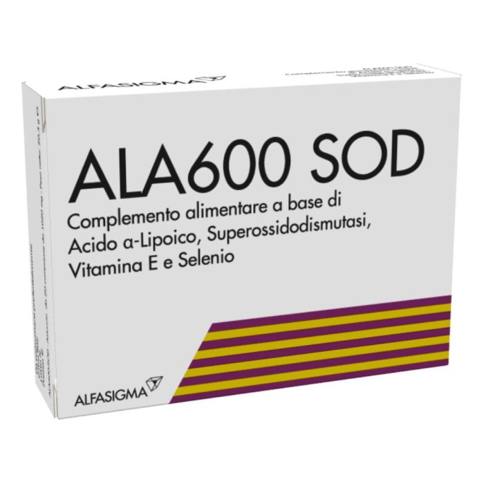 Alfasigma AlaSod 600 Integratore Alimentare Antiossidante 20 compresse