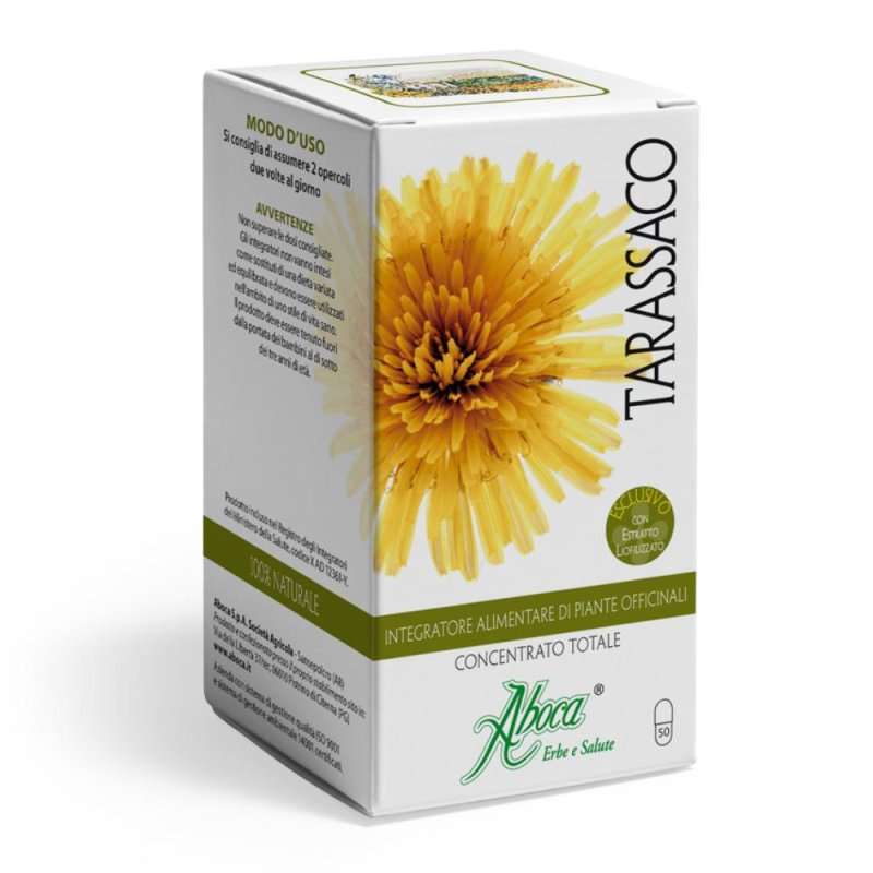 Aboca Tarassaco Concentrato Totale Integratore Alimentare 50 Opercoli Aboca Tarassaco Concentrato Totale Integratore Alimentare 50 Opercoli