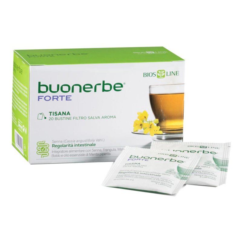 Bios Line Biosline Buonerbe Forte Regola Intestino Tisana 20 Bustine
