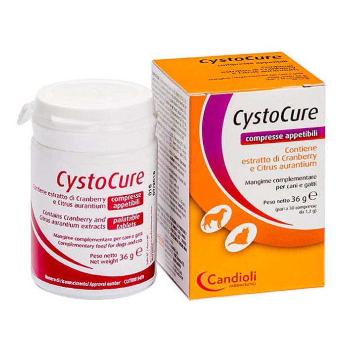 Candioli Animali Domestici Cystocure Cani Gatti Mangime 30 Compresse Candioli Animali Domestici Cystocure Cani Gatti Mangime 30 Compresse