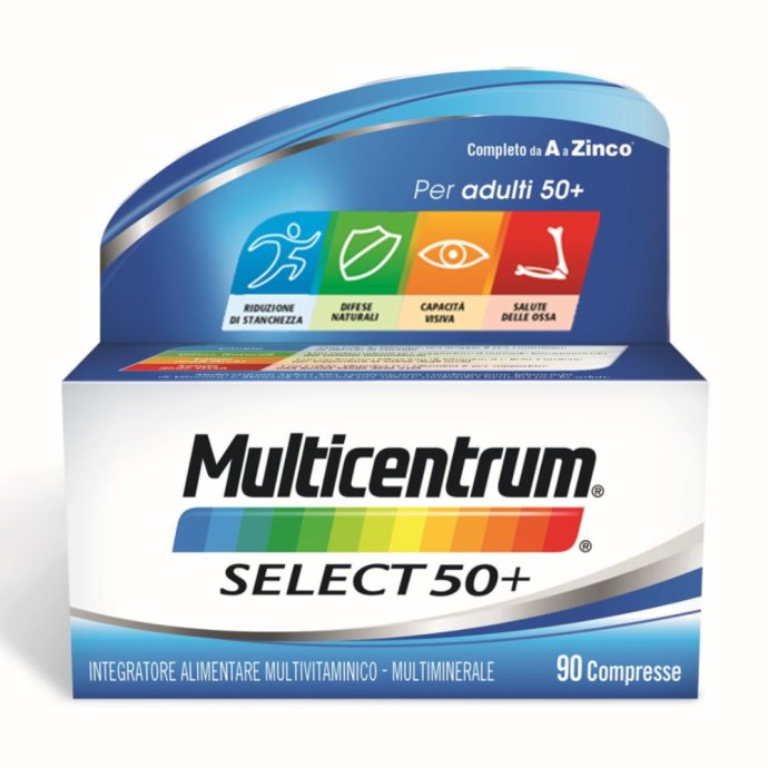 Multicentrum Select 50+ Integratore Multivitaminico 90 Compresse Multicentrum Select 50+ Integratore Multivitaminico 90 Compresse