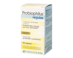 Farmaderbe Probiophilus Regulas Integratore Equilibrio Intestinale 30 Capsule