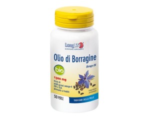 LongLife Olio di Borragine Bio 500 mg Integratore per la Pelle 60 Perle