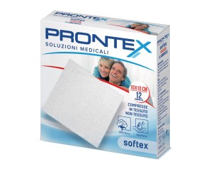 Prontex Softex Garza in Tessuto Non Tessuto 10 x 10 cm 12 Compresse Sterili