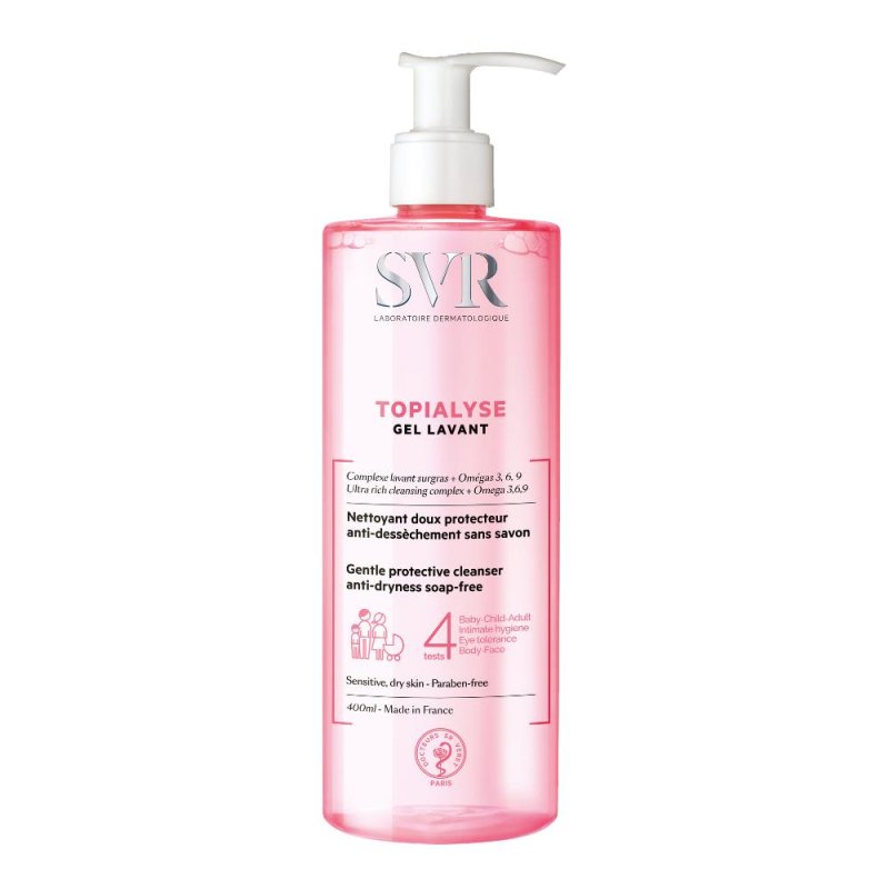SVR Topialyse Gel Lavant Detergente Delicato Protettivo Anti-Secchezza 400 ml SVR Topialyse Gel Lavant Detergente Delicato Protettivo Anti-Secchezza 400 ml