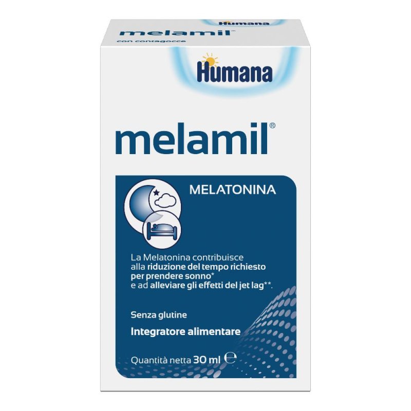 Humana Bambini Sonno e Relax MelaMil Milte Integratore Gocce 30 ml Humana Bambini Sonno e Relax MelaMil Milte Integratore Gocce 30 ml