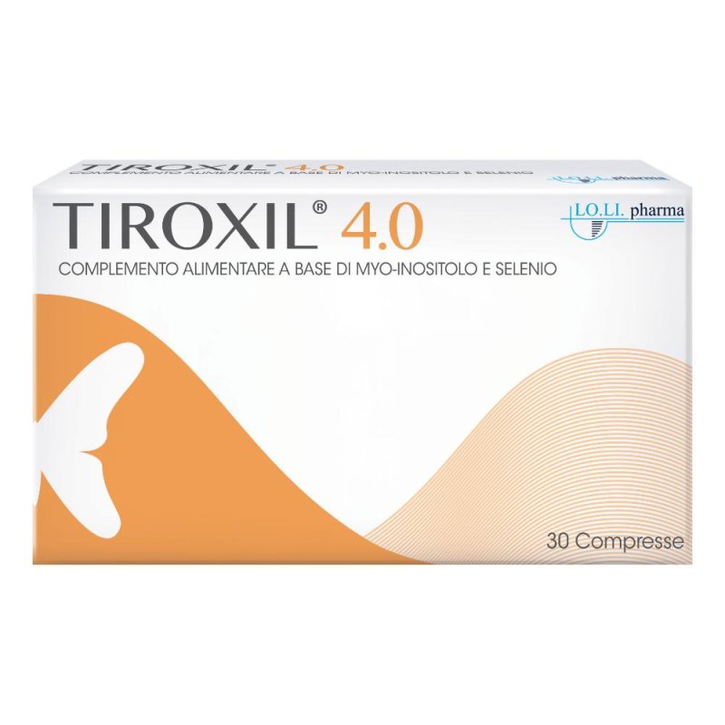 Tiroxil 4.0 Integratore Alimentare 30 Compresse con Myo-inositolo e Selenio per la Funzione Tiroidea Tiroxil 4.0 Integratore Alimentare 30 Compresse con Myo-inositolo e Selenio per la Funzione Tiroidea