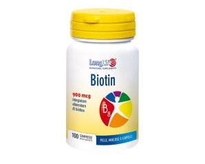 LONGLIFE BIOTIN 900MCG 100CPR