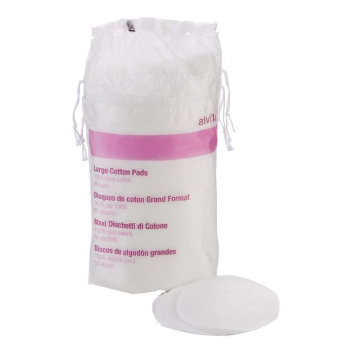 Alvita Maxi Dischetti di Cotone 80 pezzi Dischetti per pulizia e rimozione trucco Alvita Maxi Dischetti di Cotone 80 pezzi Dischetti per pulizia e rimozione trucco