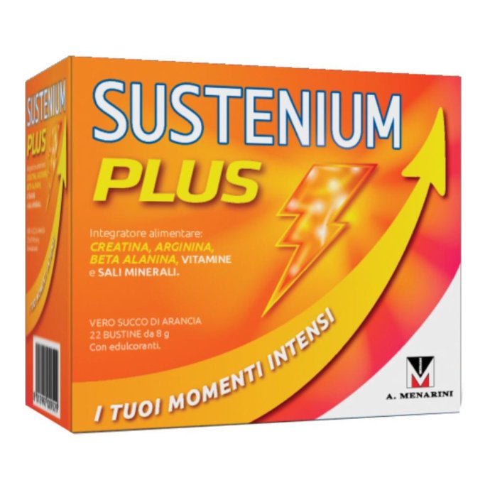 Menarini Sustenium Plus Energia Vitalit&agrave; Integratore Alimentare 22 Buste