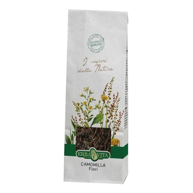 Camomilla fiori 100 g - tisana rilassante per digestione e sonno Camomilla fiori 100 g - tisana rilassante per digestione e sonno