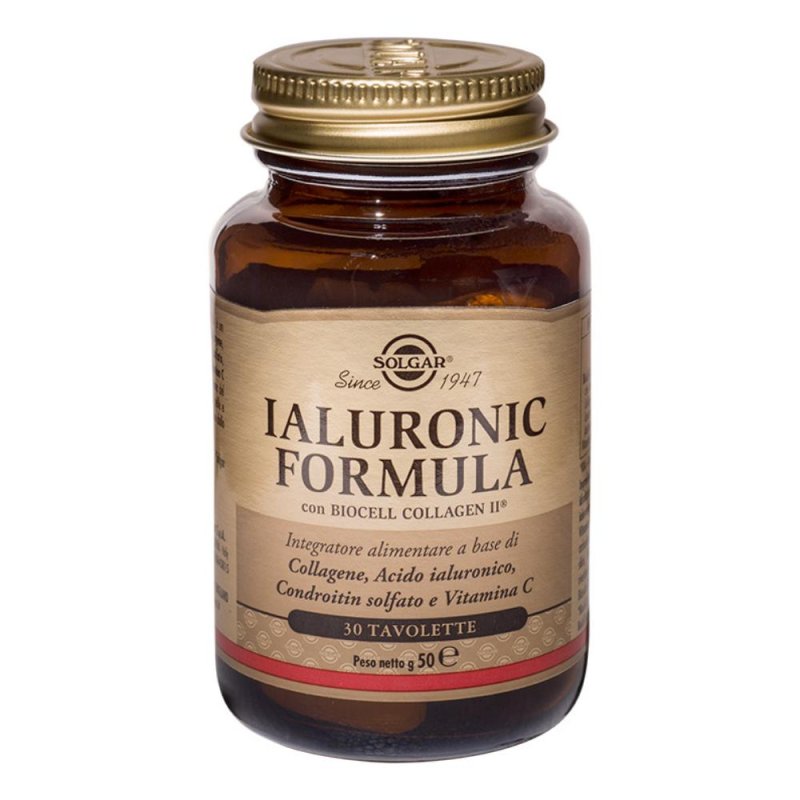 Solgar Pelle AntiEtà Ialuronic Formula Integratore Alimentare 30 Tavolette Solgar Pelle AntiEtà Ialuronic Formula Integratore Alimentare 30 Tavolette