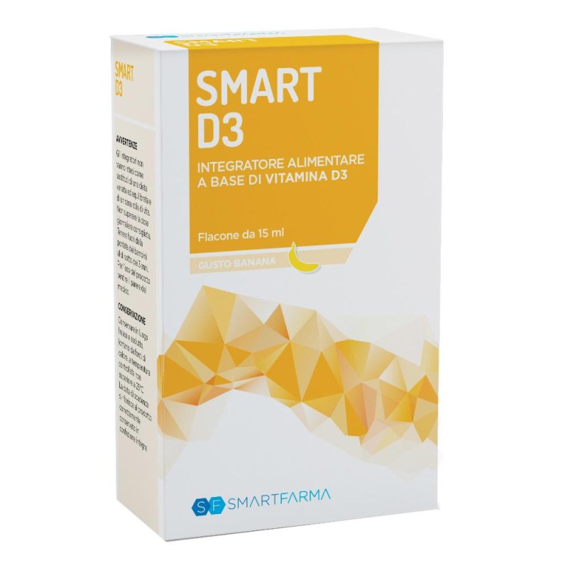 SMART D3 - Integratore con Vitamina D3 15 ml per Ossa e Immunità SMART D3 - Integratore con Vitamina D3 15 ml per Ossa e Immunità
