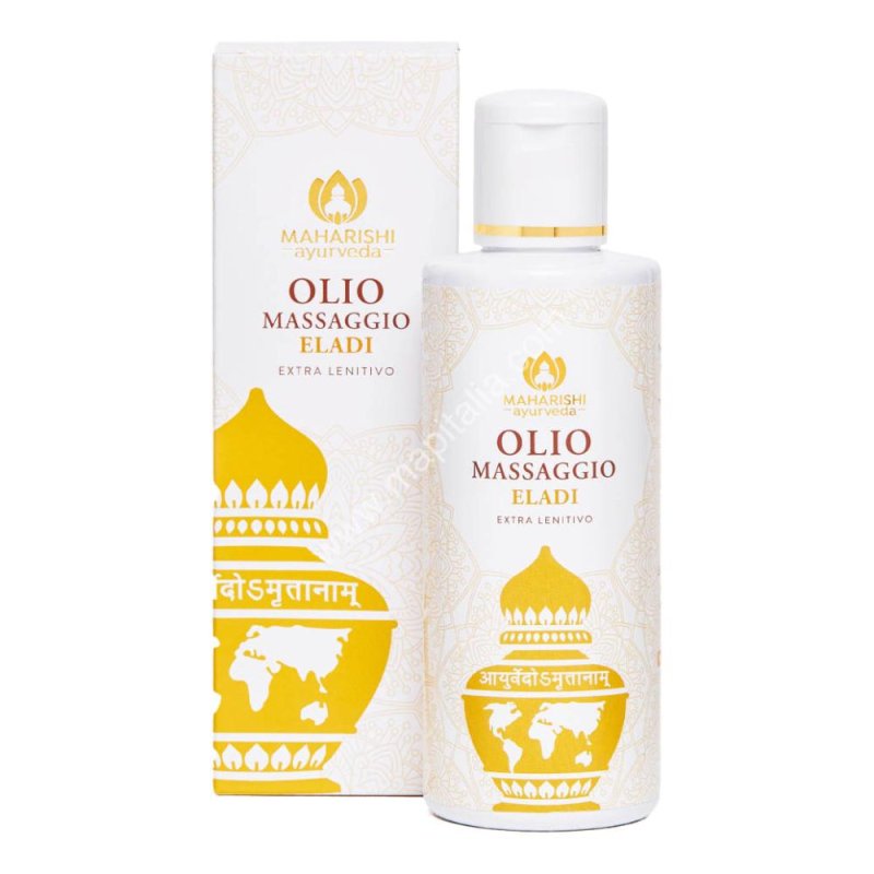 Olio da Massaggio Eladi 200 ml &ndash; Olio Corpo Naturale Ayurvedico Rigenerante e Idratante